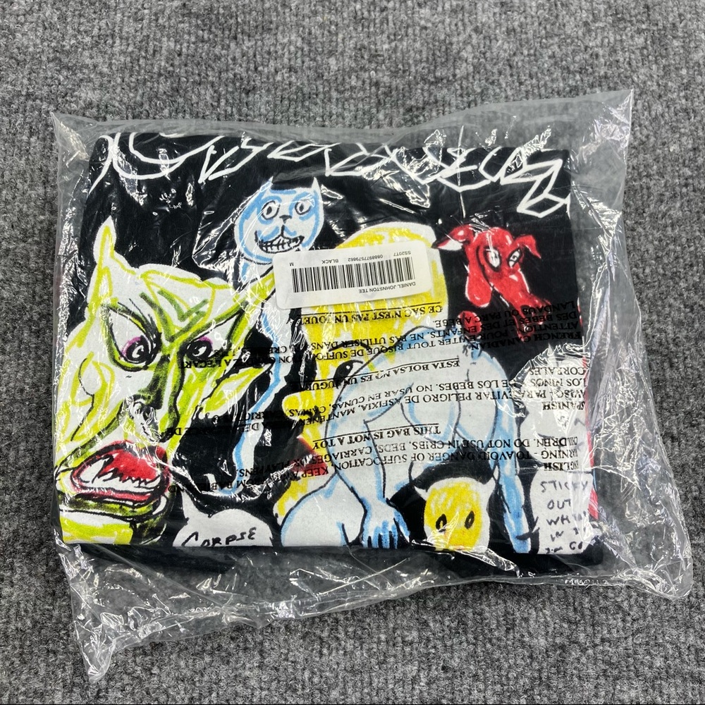 Supreme Daniel Johnston black tee medium